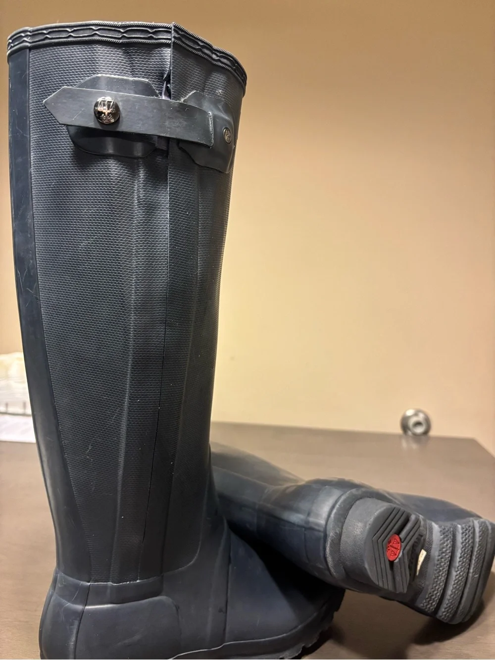 Hunter Rainboots Navy Knee High Size 8
